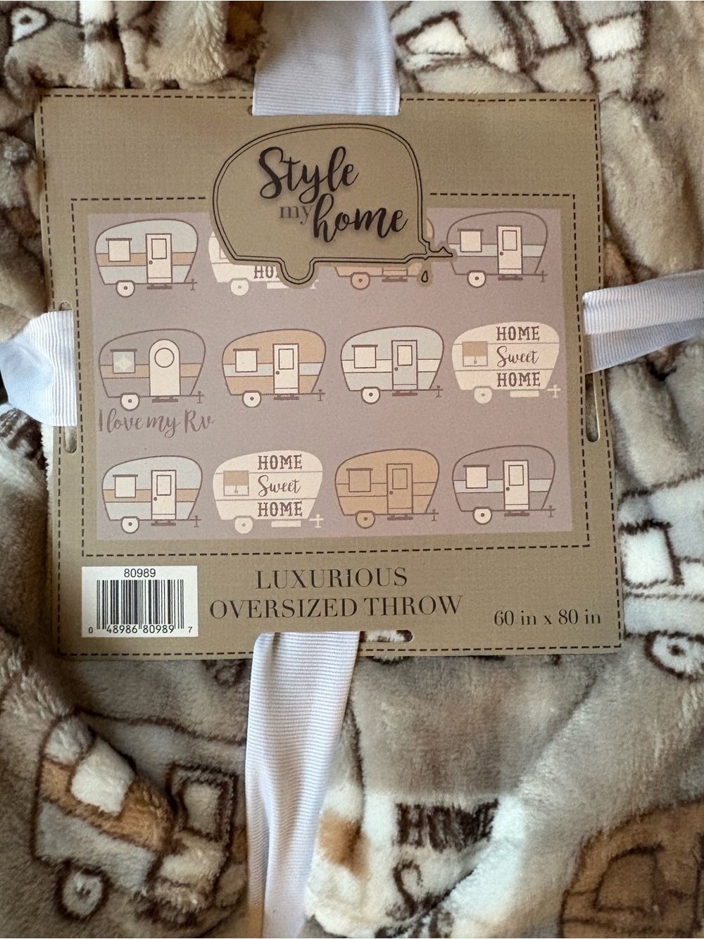 NWT Camping themed Items -2 Oversized Throws, 3 pack kitchen/hand towel. - Picture 2 of 6